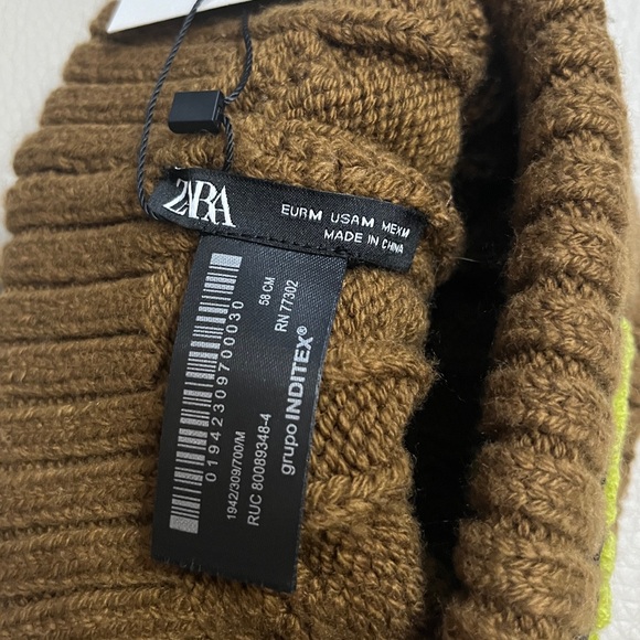 NWT - Zara Rotterdam Adult Braided Beanie - Picture 4 of 5